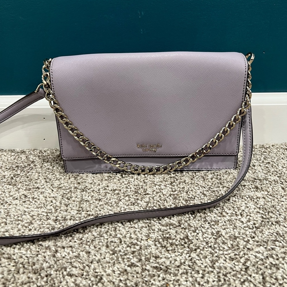 Kate Spade Lilac Crossbody Bag with Chain